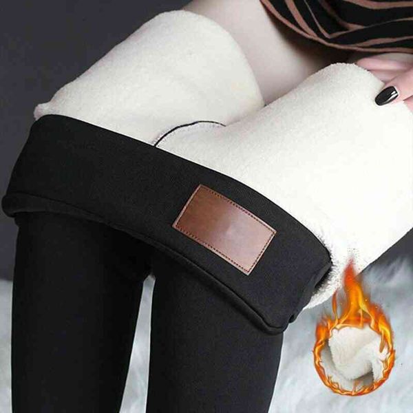 

women high waist warm thicken women pants fashion high waist long trousers winter trousers stretch skinny pants leggings warm, Black
