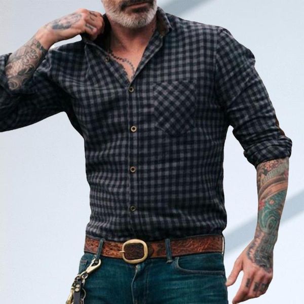 

men's dress shirts comfortable classic long sleeve buttons closure business shirt autumn pocket for work, White;black