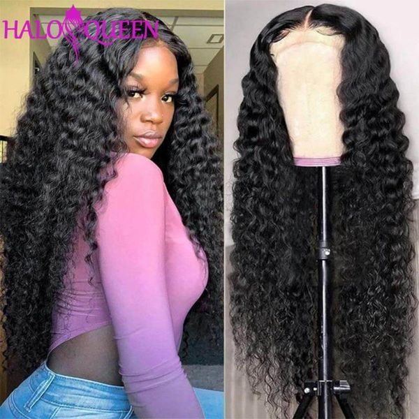 

lace wigs 13x4 deep wave frontal wig front human hair for women water 30 inch pre plucked brazilian curly, Black;brown
