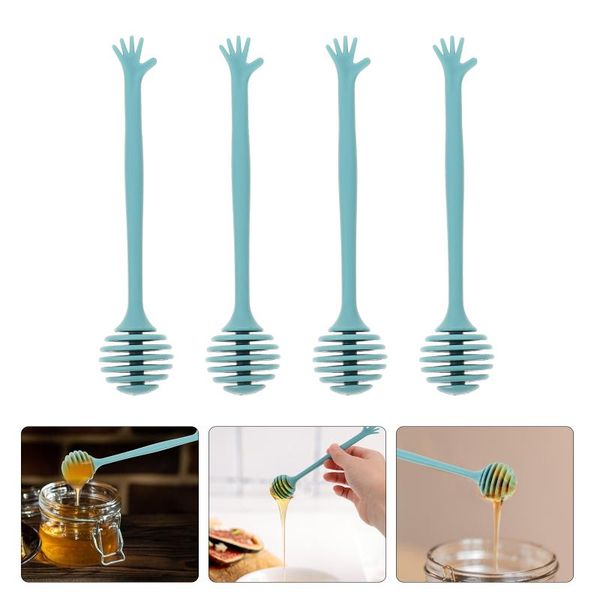 

spoons 4pcs creative jam stirring sticks durable honey for home