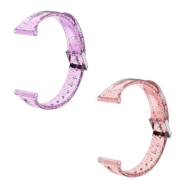 

watch bands 2 pcs comfortable strap bracelet silicone wristband band, Black;brown