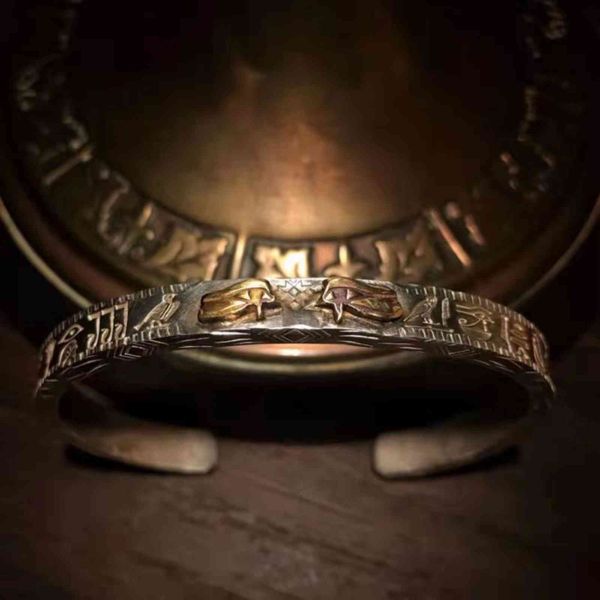 

bangles bracelet egyptian horus eye point gold non north works alpine longgaoqiao jewelry, Black