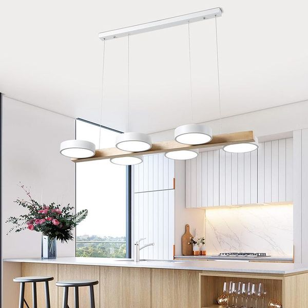 

pendant lamps nordic led lights solid wood dining room lamp bedroon hanging restaurant decor indoor light fixture adjustable