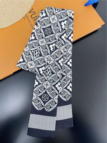 

3 colors 8*120cm scarves autumn and spring summer winter women's warm cashmere bag accessories hairband 5*88mm, Blue;gray
