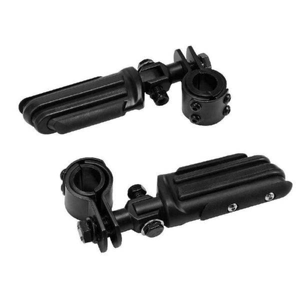 

pedals black aluminum motorcycle passenger foot pegs rest pedal pads for touring iron xl 883 1200 street glide road king sportster sof