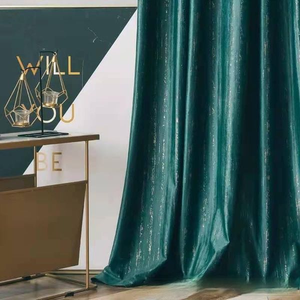 

modern light luxury texture velvet cloth curtains blackout 2021 solid color for living room and bedroom curtain & drapes