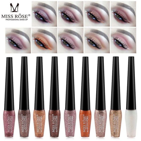 

miss rose eyeliner waterproof liquid glliter shimmer sweat resistant vamp style1