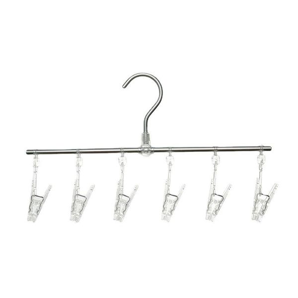 

hangers & racks aluminum pc 6-clips minimalist socks clothes hanger