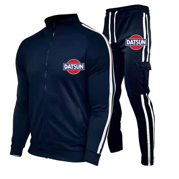 

men's 2-piece set full zipper box letter pattern sportswear printing street casual long-sleeved breathable soft wicking, Gray