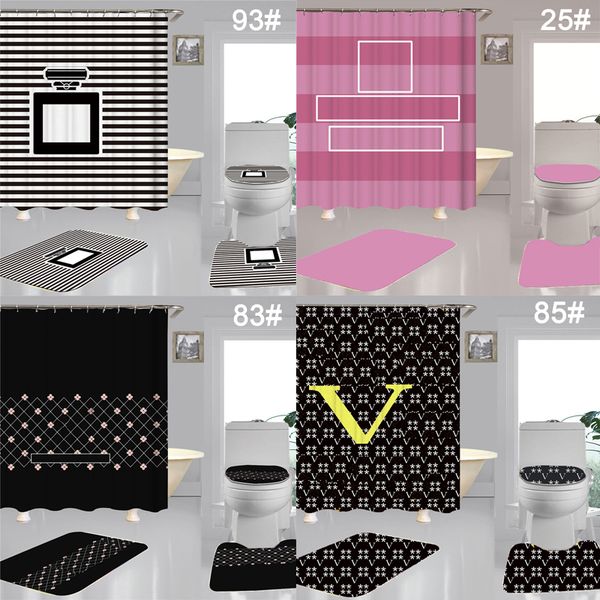 

stylish sunflower printed shower curtains 4 piece set waterproof designer curtain toilet cover mats for bathroom accessories