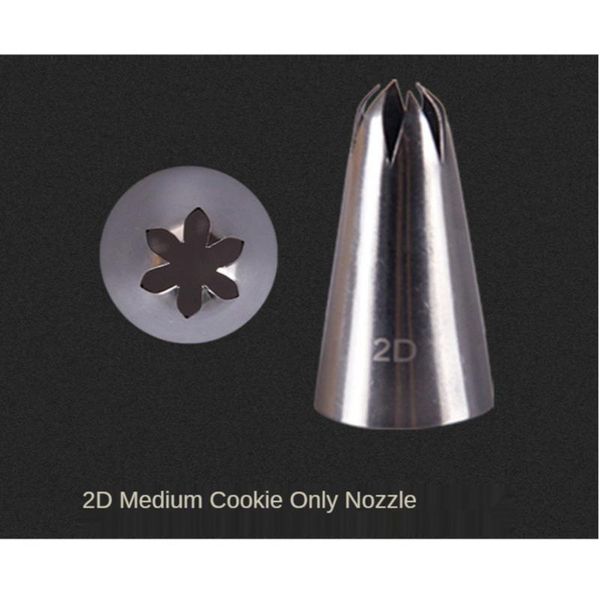 

1pcs stainless nozzle icing piping pastry rose nozzles kitchen gadget baking accessories making cake fondan decoration tools