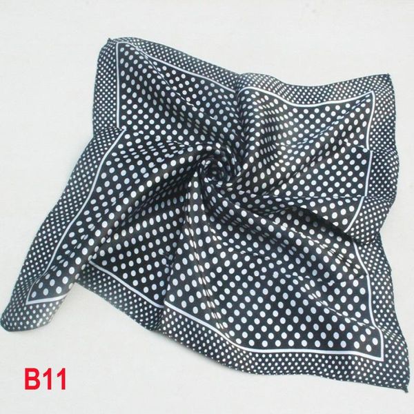 

scarves dot black foulard scarf women neckerchief bandana fashion ladies gift 50cm, Blue;gray
