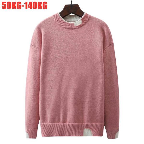 

men's sweaters winter autumn pullover male big size 8xl 7xl 6xl 5xl men chinese streetwear oversized large sweatshirts knitted, White;black