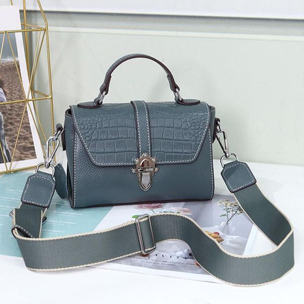 

evening bags 2021 summer genuine leather shoulder bag for women small hasp casual women's messenger crossbody tote brand designer