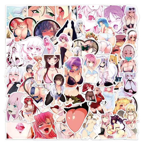 100pcs/lot su geçirmez anime çıkartması diy seksi pinup tavşan kız çıkartmaları dizüstü bilgisayar araba kamyon motosiklet telefon buzdolabı çıkartma