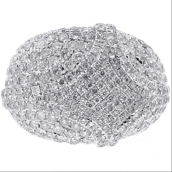 

wedding rings fashion trend exquisite handmade cocktail ring round white female engagement valentine's day gift jewelry wholesale, Slivery;golden