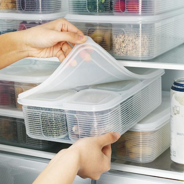 

storage bottles & jars economical food organizer box set refrigerator fresh-keeping with lids for fridge cabinet desk ds99