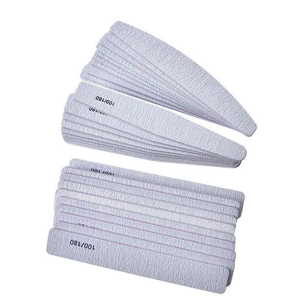 

nail files 100/180 care tools grey boat file sanding polishing buffer block uv gel polisher manicure pedicure