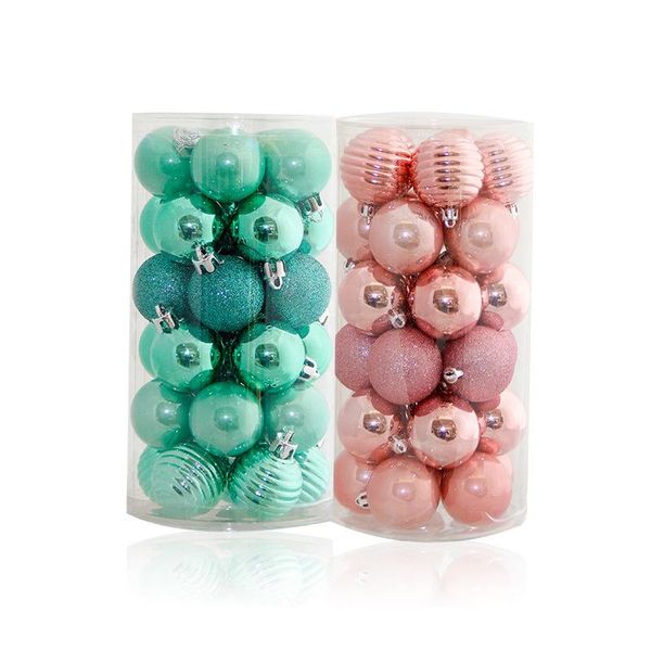 

party decoration adornos navidad 2022 natal green plastic christmas ball for home