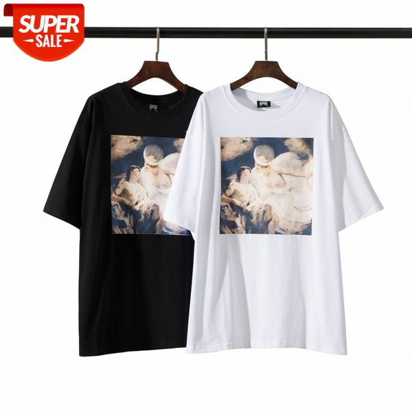 

revenge black heavens tee oil painting angel print xxx same paragraph high street men and women #vw6b, White;black