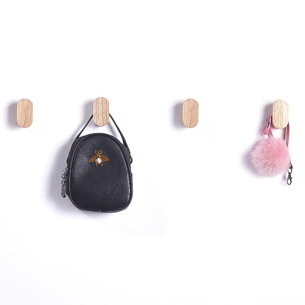 

hangers & racks bedroom scarf coat hanger rack natural wood clothes wall mounted hanging hook key holder hat handbag storage