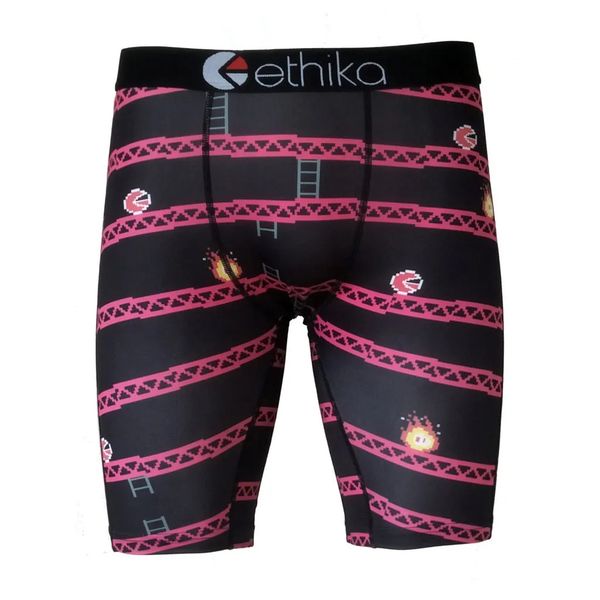 

mens underpants ethika men boxers summer swimming trunks beach shorts hip hop rock e underwear skateboard street streched elasticity quick d, Black;white