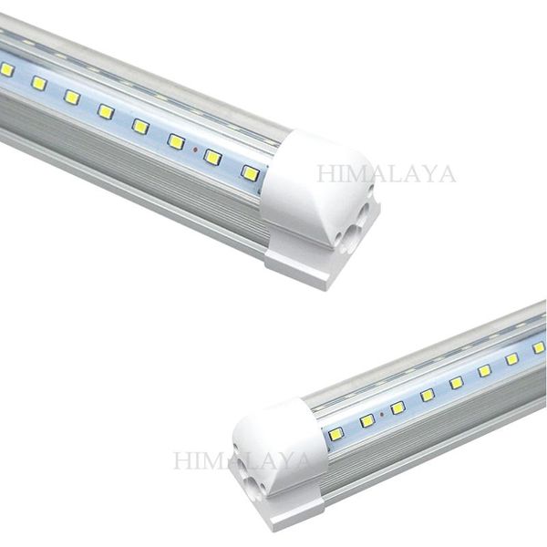 

bulbs toika 20pcs v-shaped 2.4m 8ft led tubes t8 integrated double sides smd2835 384leds fluorescent light 85-265v