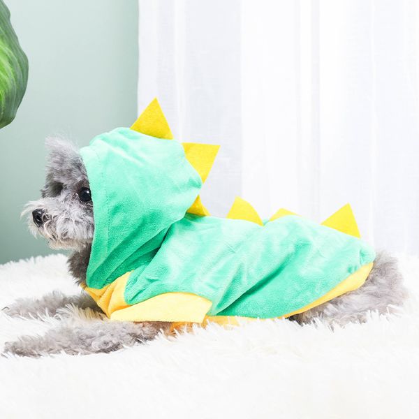 

pet funny dog cloth dinosaur teddy cat