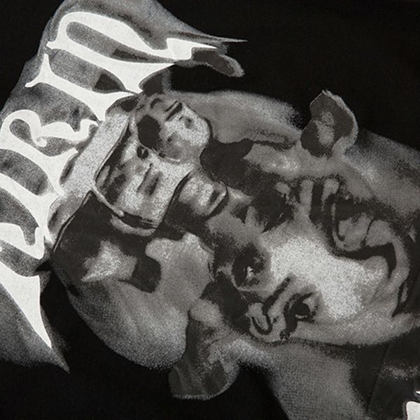 

women's hoodies & sweatshirts cotton shirt of casual harajuku autumn men long sleeve tshirt from the impression illusion letter vbym, Black