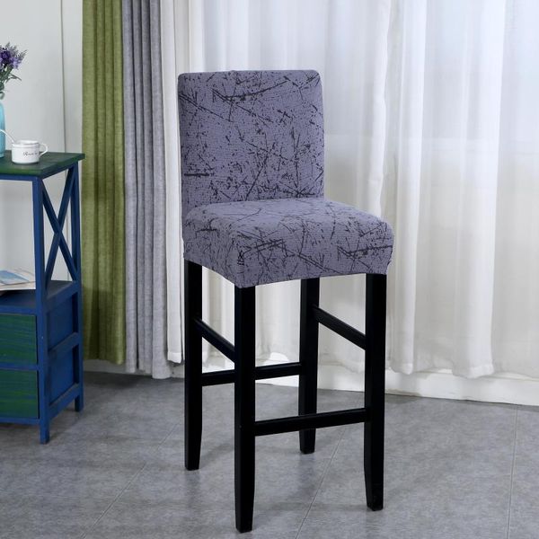 

381/2/4/6pieces elastic chair cover for bar stool short back dining room slipcover spandex stretch case chairs banquet covers
