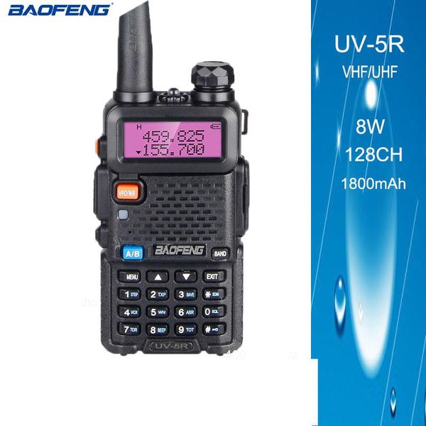 

walkie talkie baofeng uv 5r 8w 128ch ham radio transceiver dual band radiobaofeng wholesale