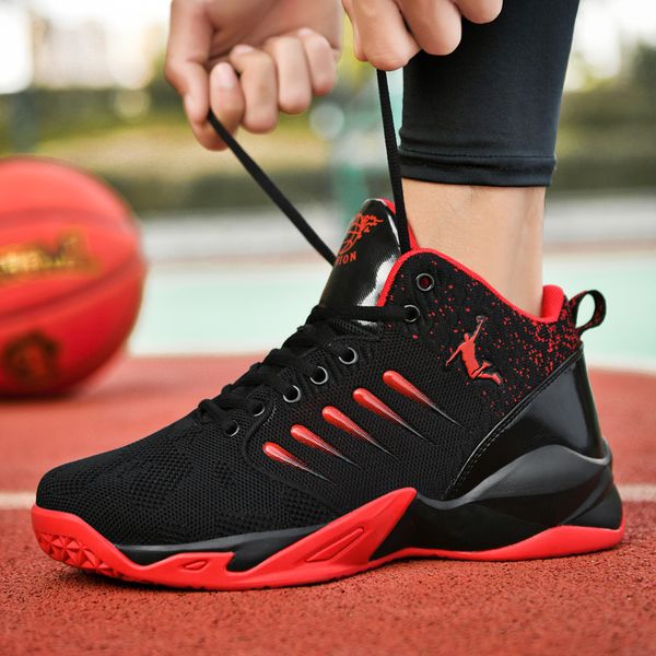 

luxury designer running shoes sneaker basketball shoes men breathable street basketball culture sports shoes high quality, Black