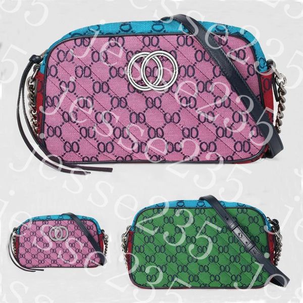 

womens soho disco bag light marmont multicolor small canvas shoulder bags handbags silver chain crossbody messenger purse wallet