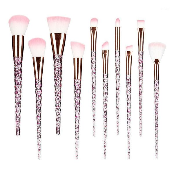 

scallion powder spiral handle makeup brush set, blush eye shadow beauty tool1
