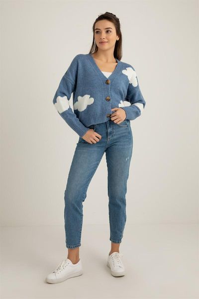 

sea women 's quality style trend fashion jeans trotting detail pants-blue women's