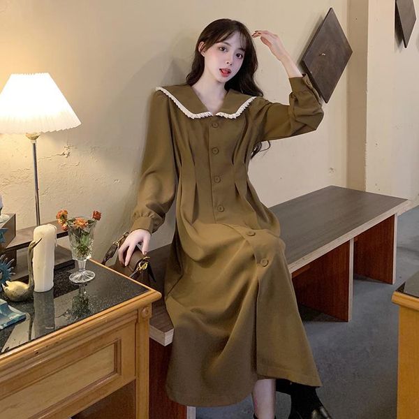 

maternity dresses 946# clothes nursing dress cotton loose stylish pregnant women pregnancy breastfeeding, White