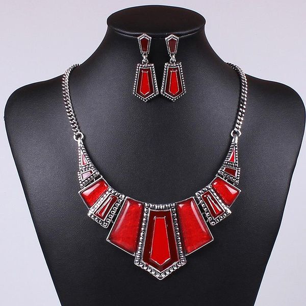 

earrings & necklace tz17 resin 2014 fashion parure joyas bijuterias bijoux bisuteria conjuntos de joias schmuck costume jewelry sets for wom, Silver