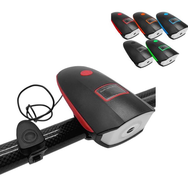 

bike lights cycling mountain electric horn bell + bicycle light super bright headlight vocal usb charging night riding dropship