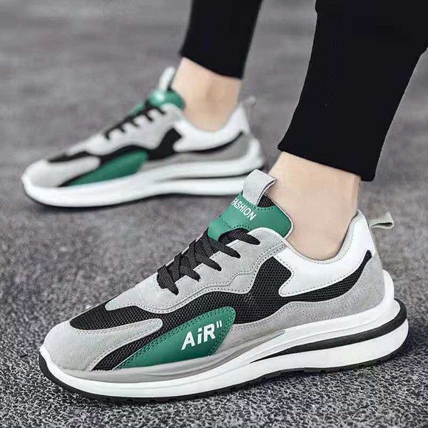 

mens running shoes2021 summer new leisure breathable korean fashion trend flying woven mesh sports men's shoes traniers sneakers