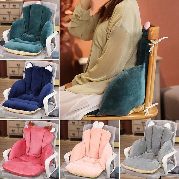 

cushion/decorative pillow soft short plush waist cushion smooth car office chair student dormitory cute cartoon seat