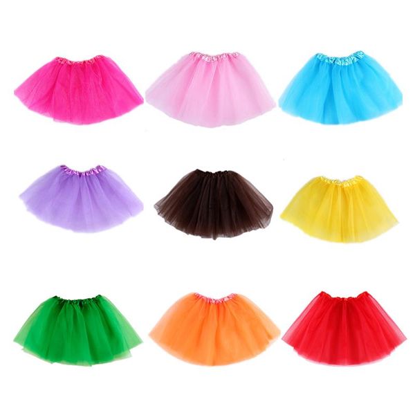 

skirts est item baby girls skirt translucent 3-layer net yarn children girl's ball gown tutu, Blue