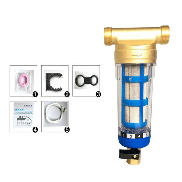 

kitchen faucets y8ab front purifier copper pre-filter backwash water filters remove rust contaminant sediment pipe