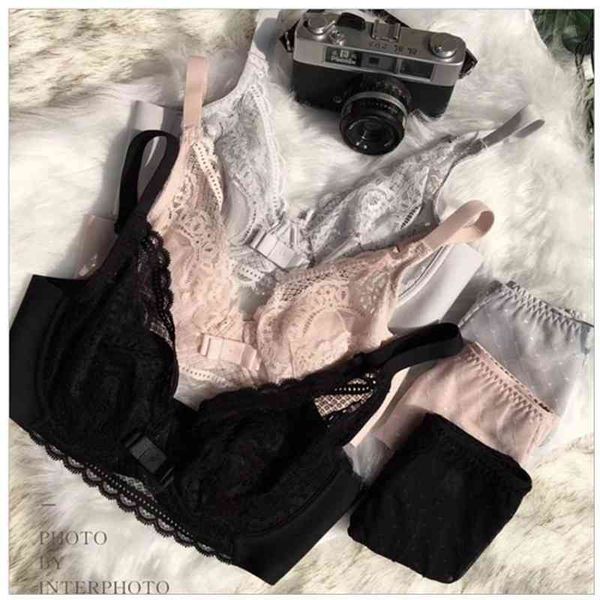

thin memory steel ring lace bra large chest small upper support sponge adjustable ultra-thin gathering underwear, Red;black