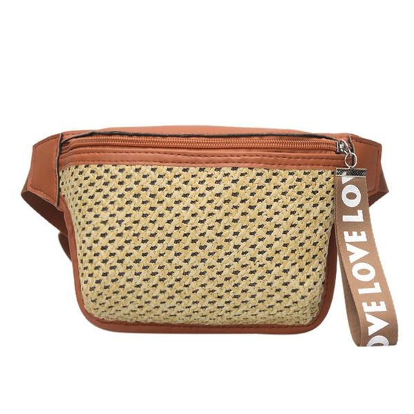 

waist bags ocardian-waist packs 2021 straw wicker fashion lady classic woven casual wild bag messenger chest summer style 5m29