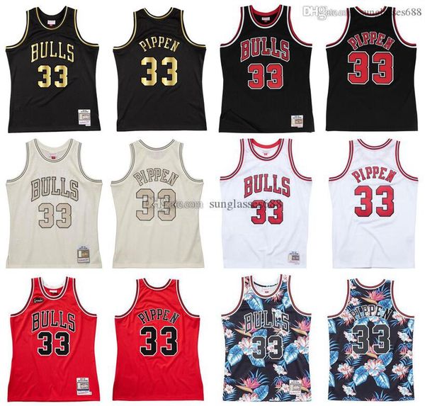 

stitched scottie pippen jersey s-6xl mitchell & ness 1997-98 mesh hardwoods classics retro basketball jerseys men women youth, Black;red
