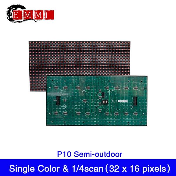 

semi-outdoor red/green/yellow/white/blue color led display panel 320mm x 160mm 32x16 pixels module modules