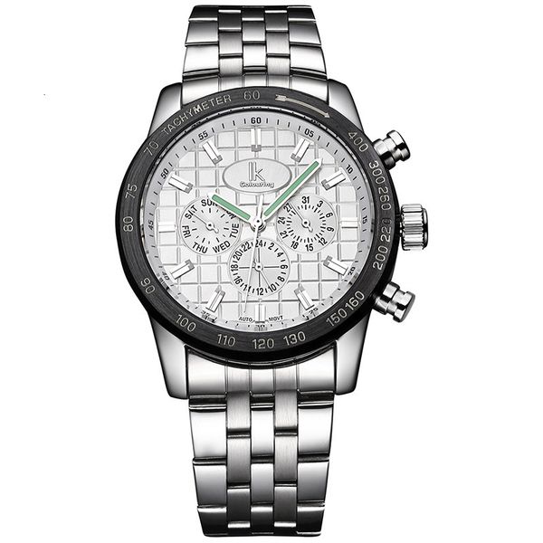 

watch apaqi fashion personality automatic men's luminous pointer small dial, Slivery;brown