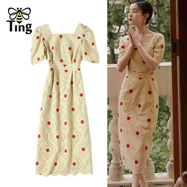 

vintage elegant square collar retro embroidery straight dress women lady mori vestidos elbise france frockes streetwear 210513, Black;gray