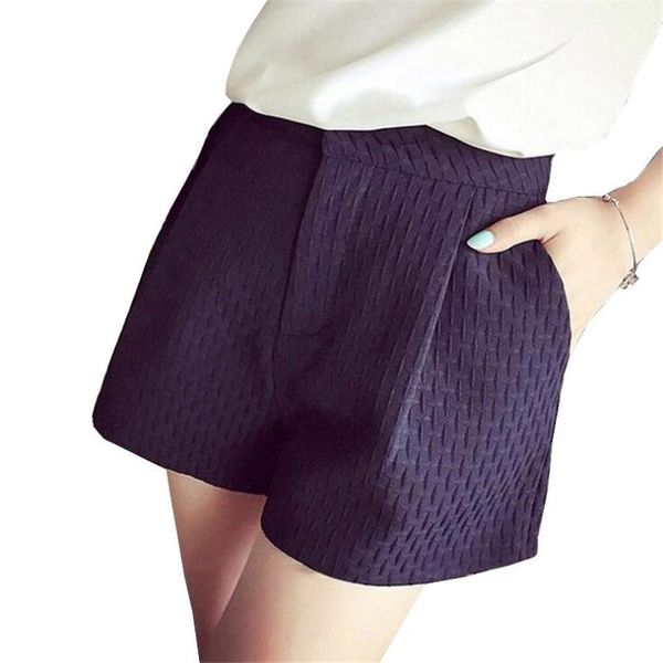 

women's shorts ygyeeg street fashion plaid summer candy color folds collocation high waist women loose design zipper pocket bottom, White;black
