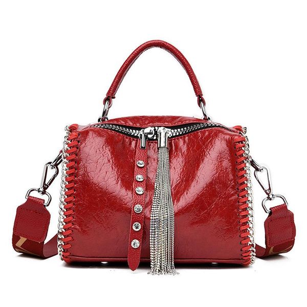 

evening bags tassel diamonds iron chain pillow bag for women fashionable crossbody shoulder handba